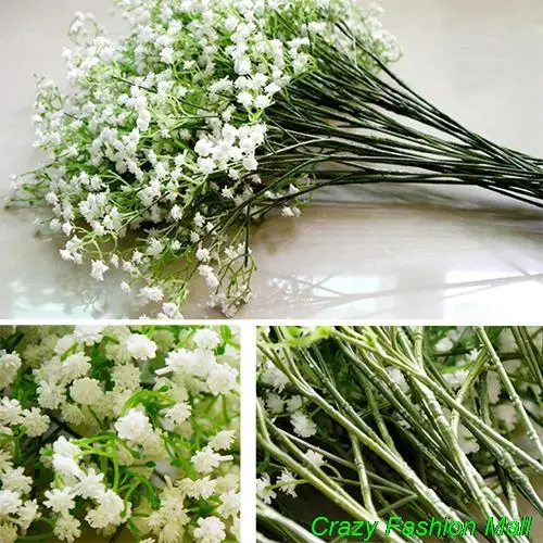 Топ Sale1 голова искусственного дыхания ребенка Gypsophila Шелковый цветок вечерние
