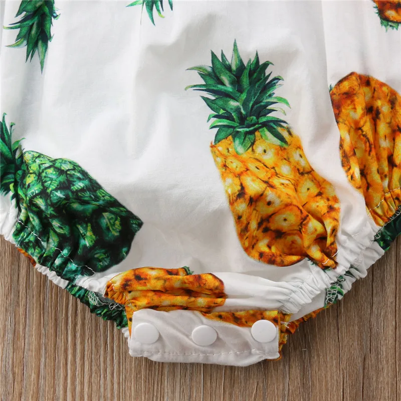 Pudcoco/Кружевное боди для новорожденных девочек с рисунком ананаса Модный