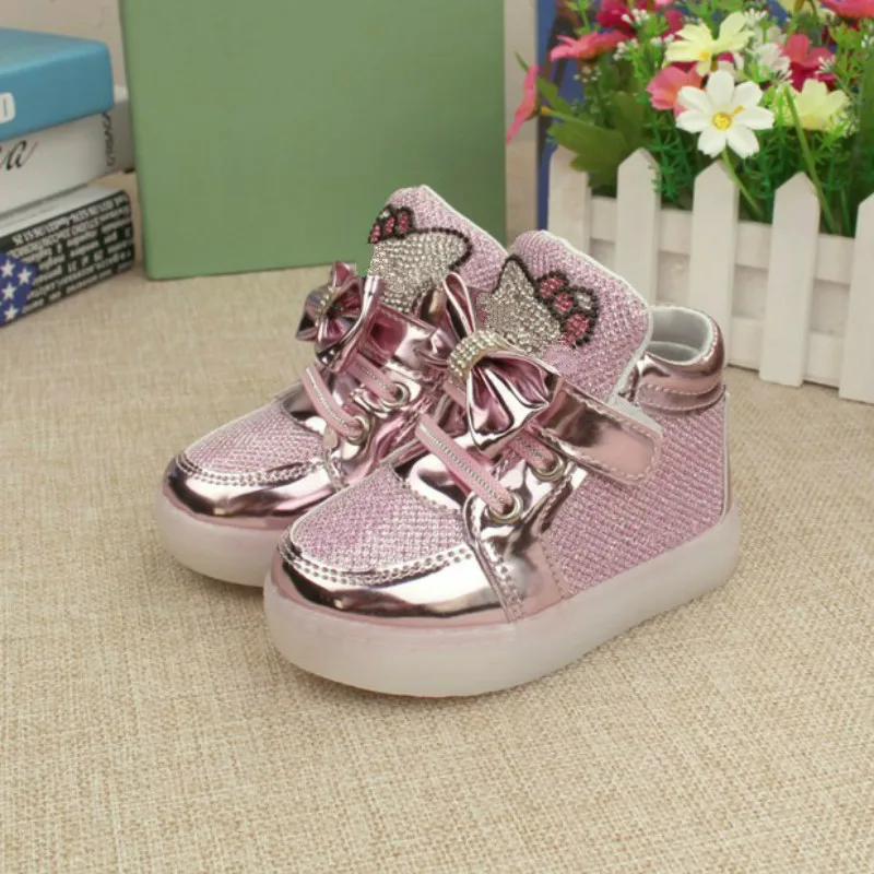 Детская светящаяся обувь новинка Весенняя детская со светодиодной подсветкой