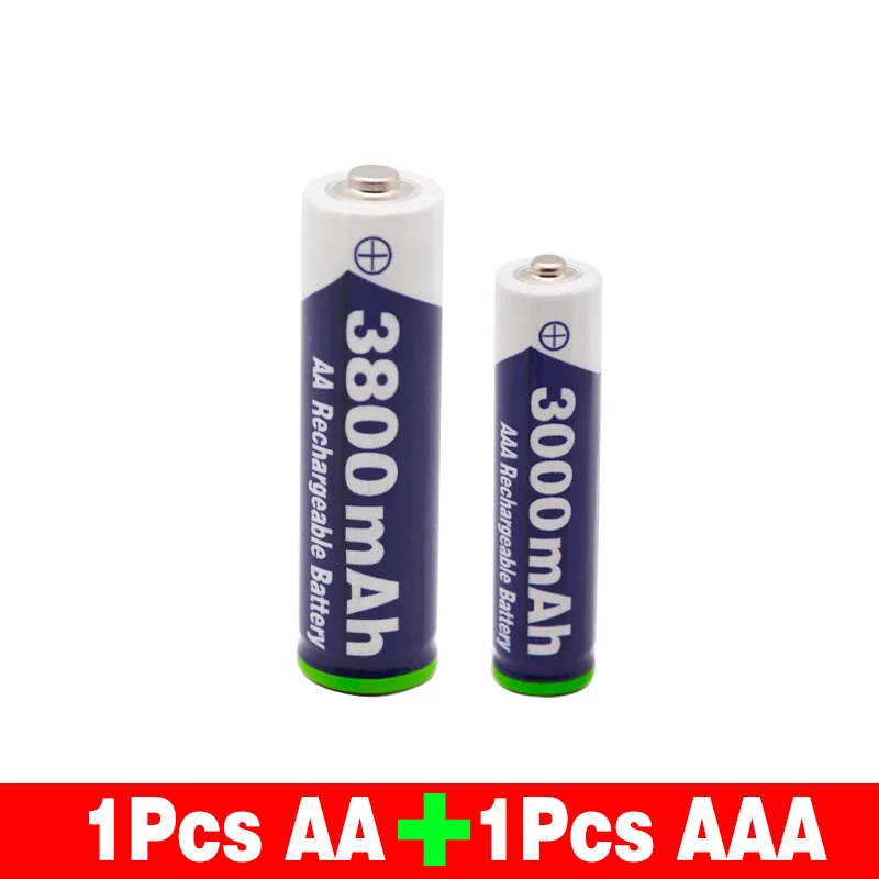 Цвет: желтый Okoman 1,5 V AAA 3000mAh Щелочная аккумуляторная батарея+ 3800 mAh AA щелочная батарея для Светодиодный светильник игрушечные Часы MP3-плеер - Цвет: Цвет: желтый