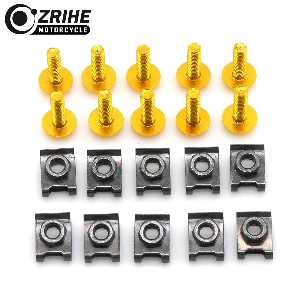 10 шт. Комплект болтов для мотоциклов винты крепежные зажимы пружинная Гайка BMW F800