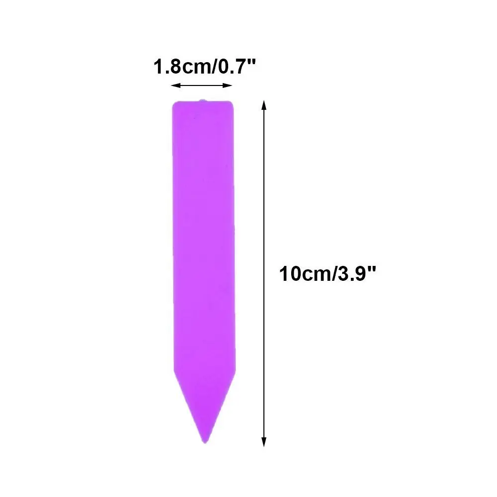 

150 Pcs 4 Inch Thick Plastic Plant Garden Seed Labels Nursery Garden Plant Stake Tags 6 Colors