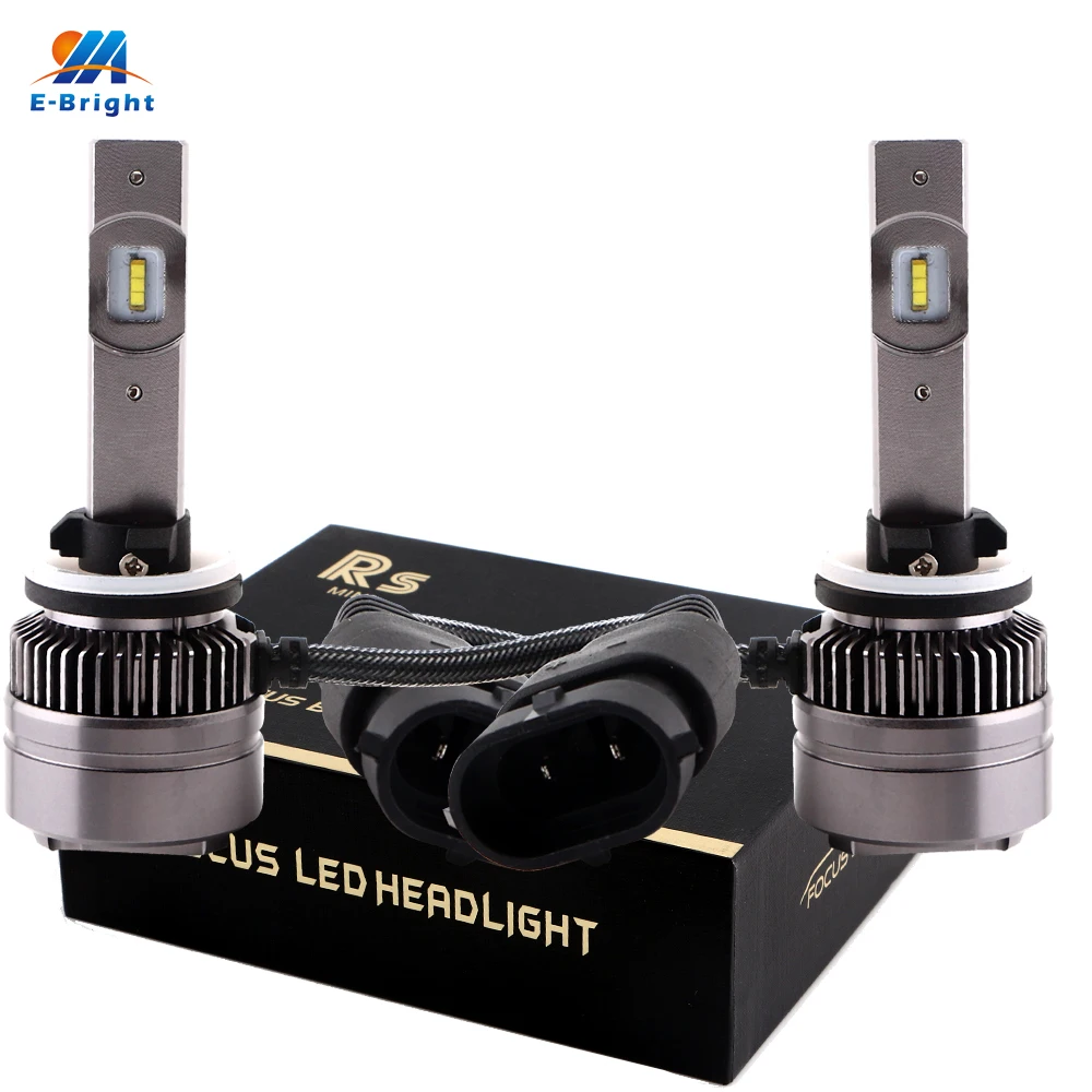 YM E-Bright 1 комплект светодиодный налобный фонарь для автомобиля H1 H3 H7 H8/H11 9005 9006 880 H4 28 Вт RS 12 в 24 В Автомобильные фары 2900Lm 6500K фары дальнего света