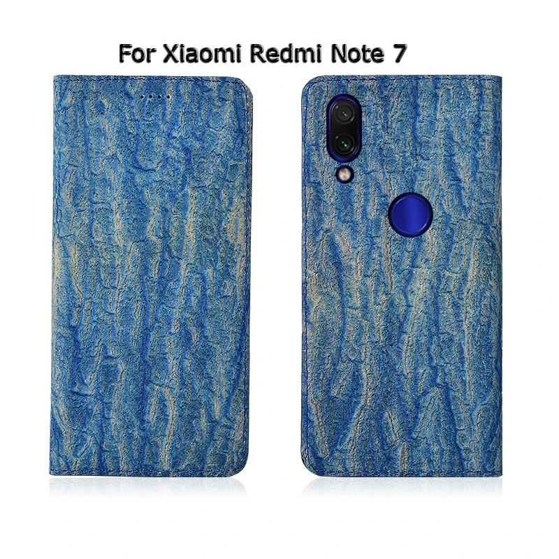 Дерево Текстура натуральная кожа Магнитный чехол для телефона для Xiaomi Redmi Note 3 4X5 5A 6 7 8 Pro 8T откидной Чехол-подставка