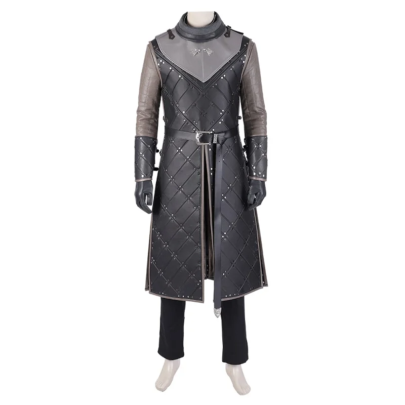 Without Cloak Boots Новая игра престолов Сезон 8 Джон Сноу Косплей Костюм Хэллоуин вечерние накидки на заказ костюм Джон Сноу Наряд Костюмы - Цвет: Without Cloak Boots