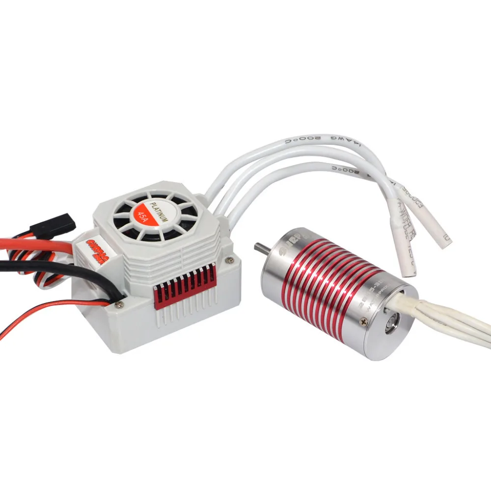 Platinum Водонепроницаемый 4 полюса 2845 4370/3930/3800/3100KV мотор + 45A электронный регулятор