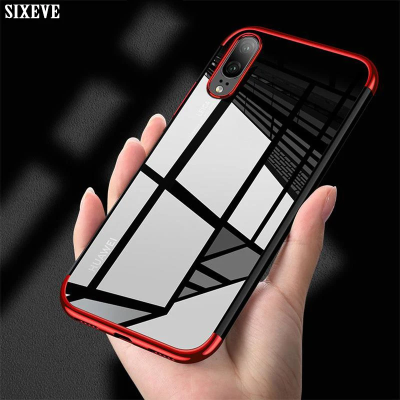 Прозрачный мягкий силиконовый чехол SIXEVE для Huawei P20 P10 Plus P8 P9 Lite 2017 Honor 8 9 View 10 V10 V9 Play