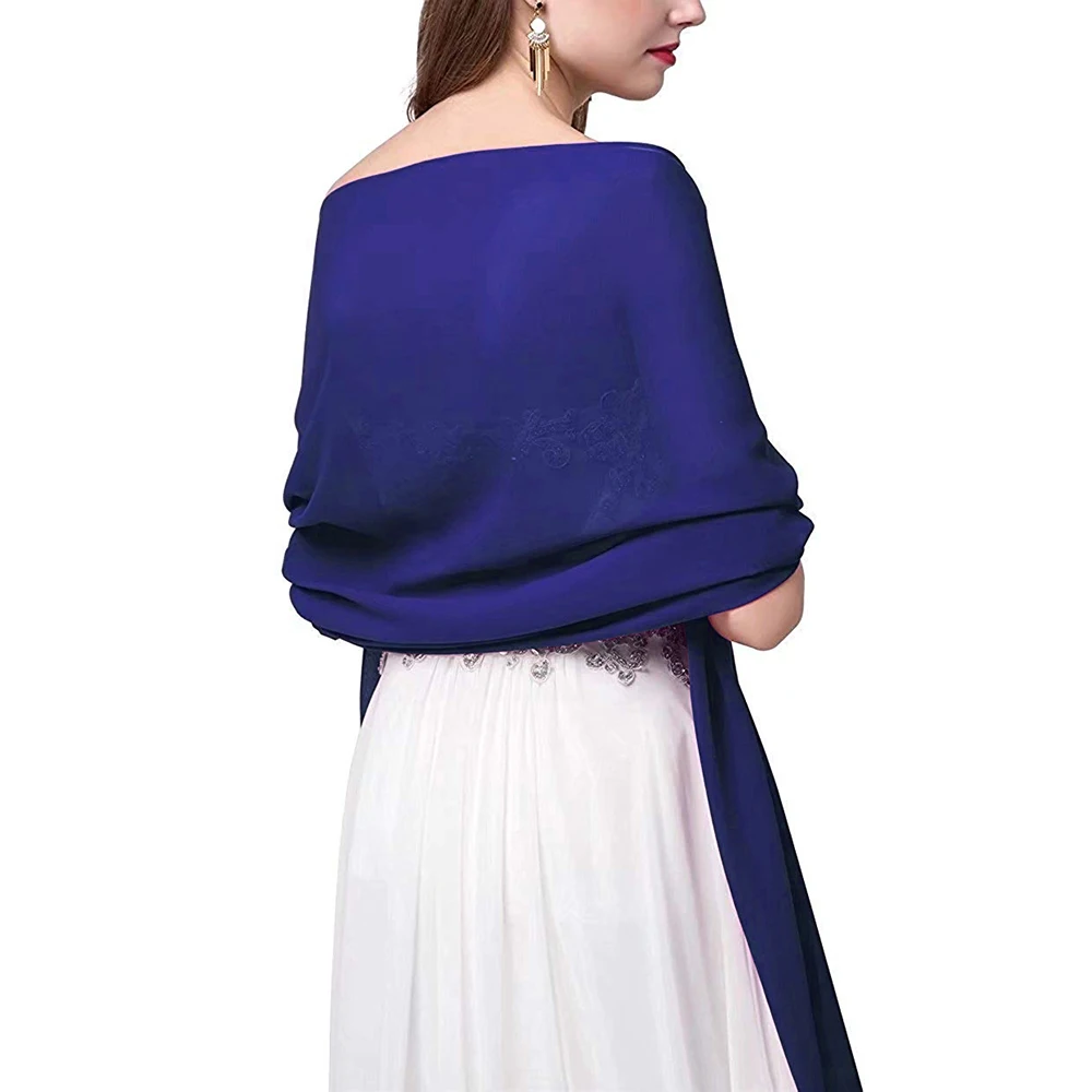Женские шифоновые шали и накидки VKbridal вечерние мягкие широкие шаль невесты l70in
