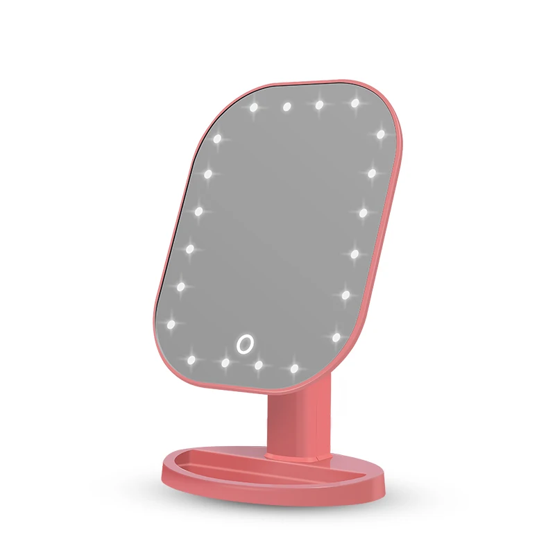 Зеркало для макияжа с 20 светодиодами светильник умное Сенсорное зеркало