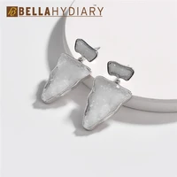 geode crystal quartz earring drop earrings for women jewelry statement earrings gifts for women accessories brinco