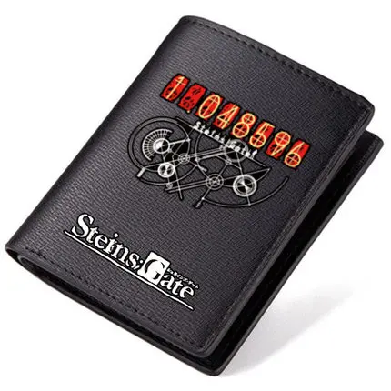 Фото Модные бумажники Steins Gate EL PSY congro, короткие светящиеся бумажники из искусственной кожи с мультяшным рисунком, студенческие держатели в стиле ... №2