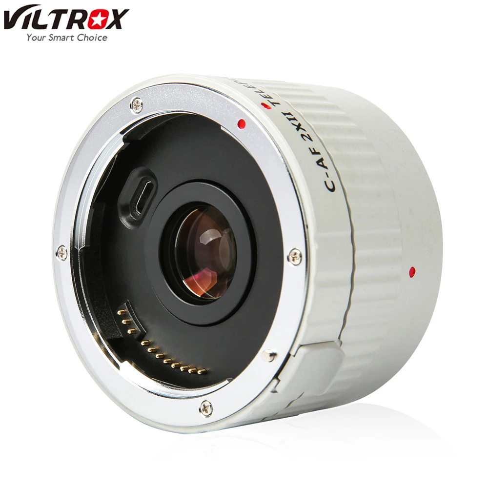 

VILTROX C-AF 2X II TELEPLUS Auto Focus 2.0X Telephoto Extender for Canon EF Mount Lens and DSLR Camera 5DII 80D 5DIV 800D 7D
