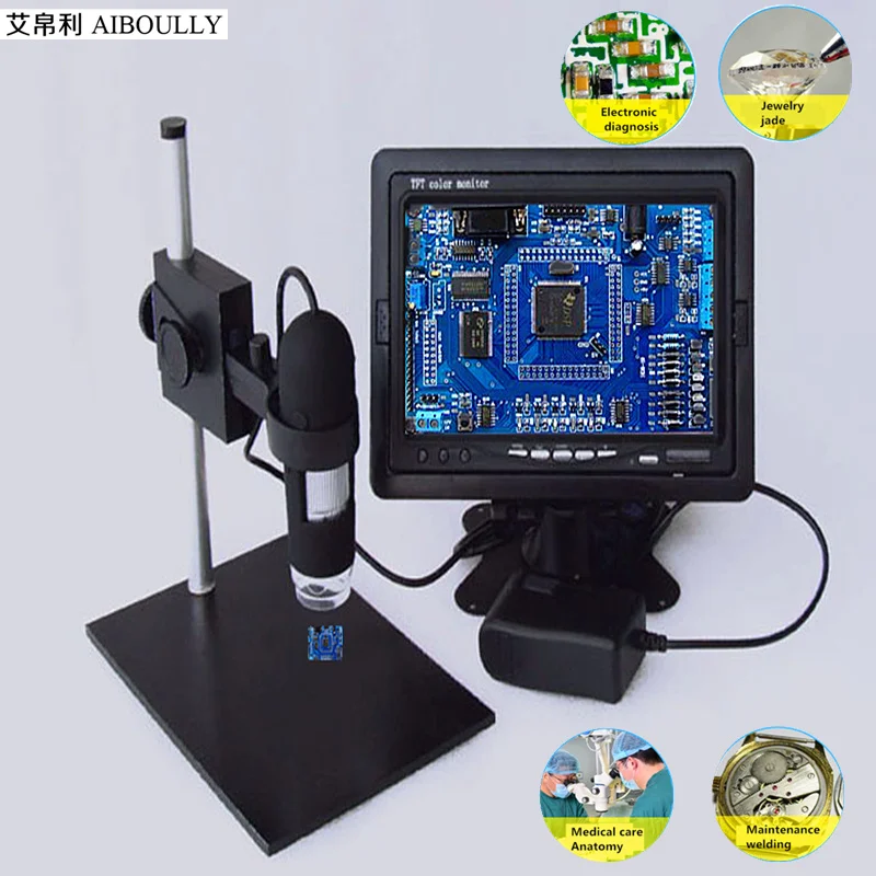 Цифровой микроскоп aibloly Zoom 1000 раз печатная плата электронное техническое