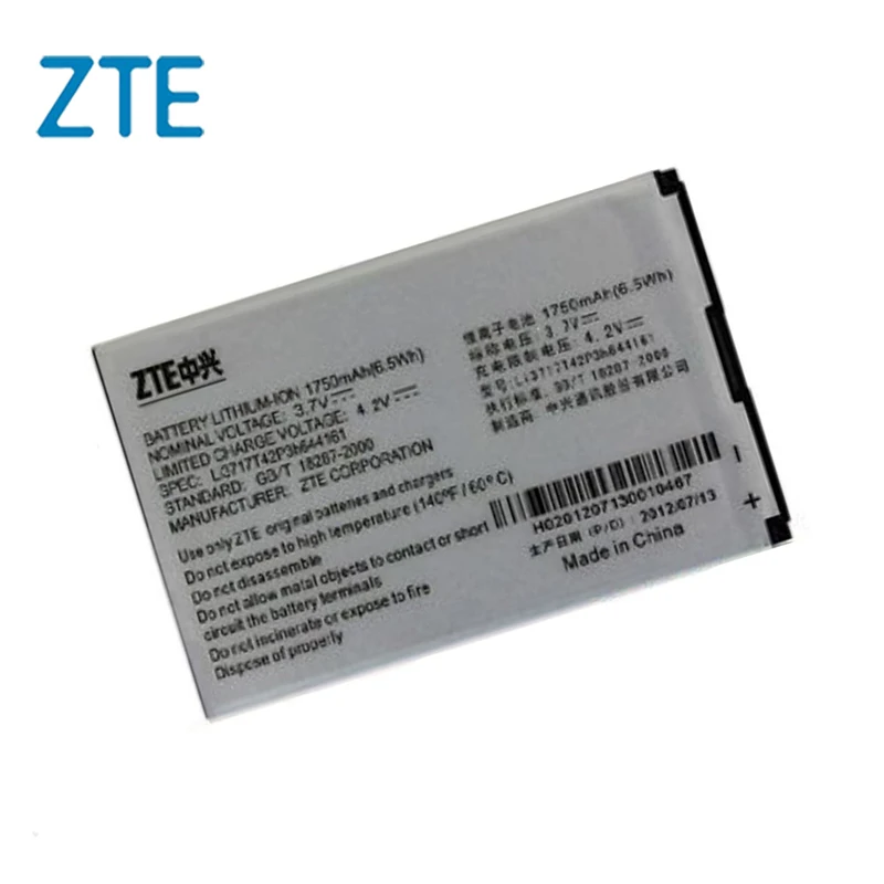 Original ZTE Li3717T42P3h644161 phone battery For T82 V8000 MF80 N8010 | Мобильные телефоны и аксессуары