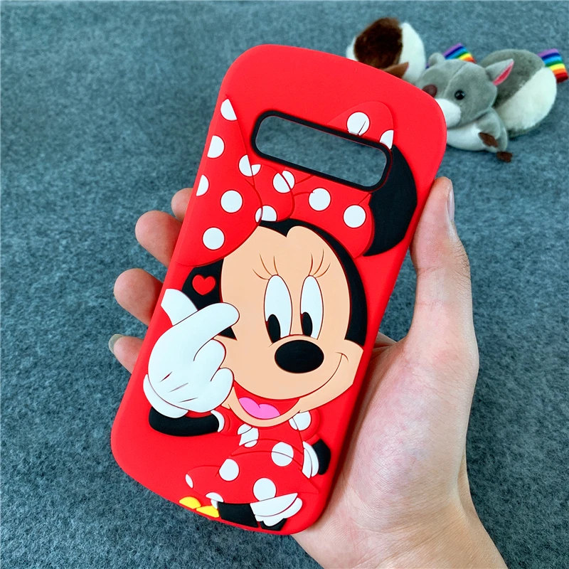 Slim Waist Minnie Чехол с рисунком Минни Ститч Единорог Кошка мягкий силиконовый чехол для samsung Galaxy S10 Lite S9 S8 Plus S10e S7 Edge S6 Note 8 9 чехол s - Цвет: Slim Waist Minnie
