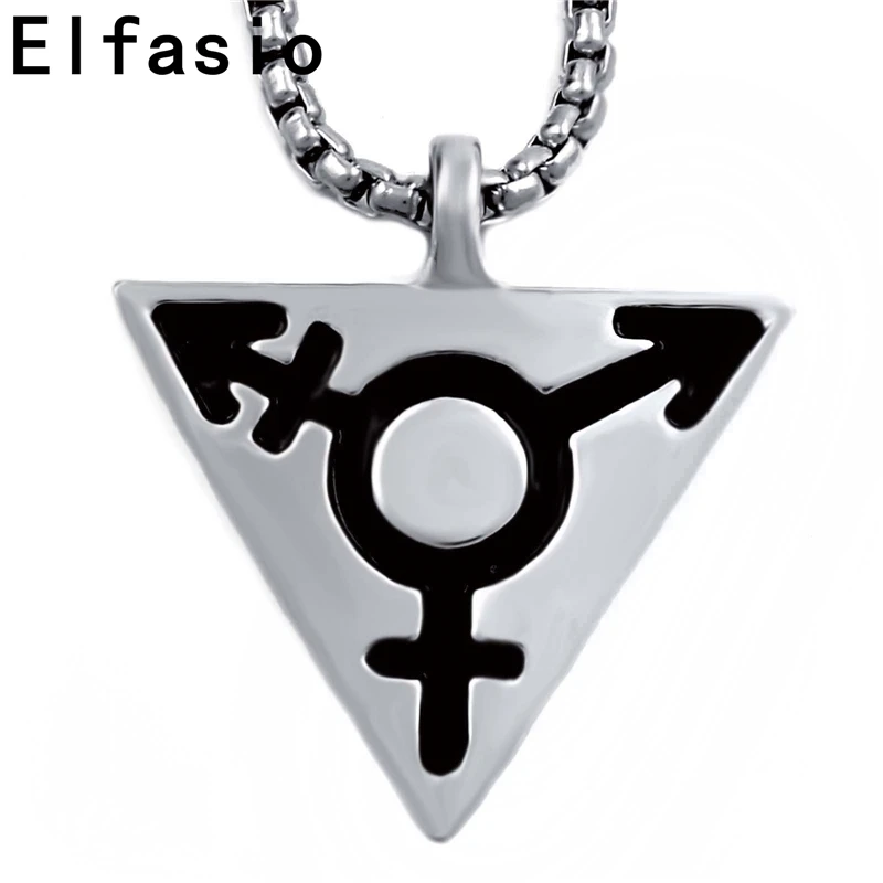 Цепочка с подвеской для бисексуалов 18-30 дюймов из нержавеющей стали