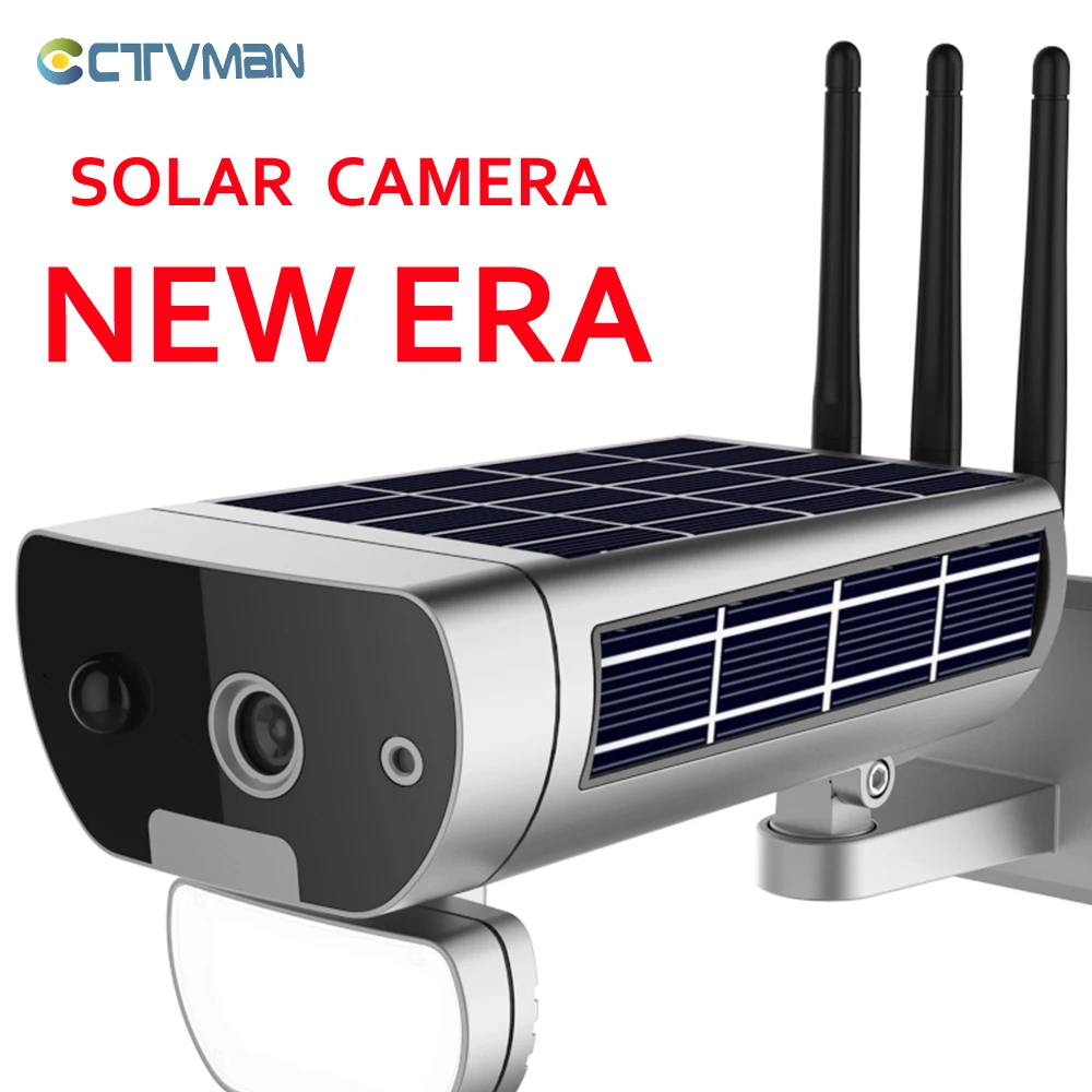 CTVMAN 1080P Солнечная Wi Fi камера наружная беспроводная s IP Беспроводная 2 Мп CCTV