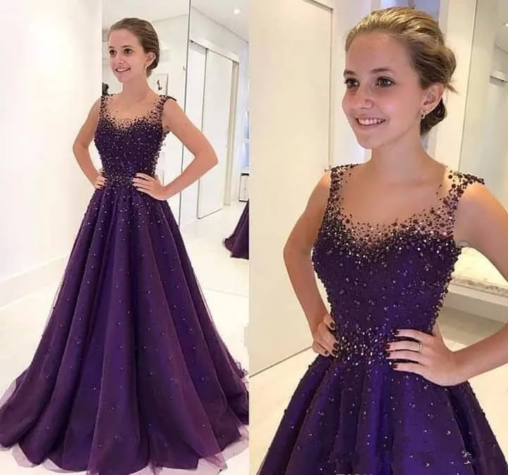 Фиолетовые блестящие вышитые бисером платья для выпускного вечера vestidos de fiesta largos elegantes de gala Line импортные вечерние платья