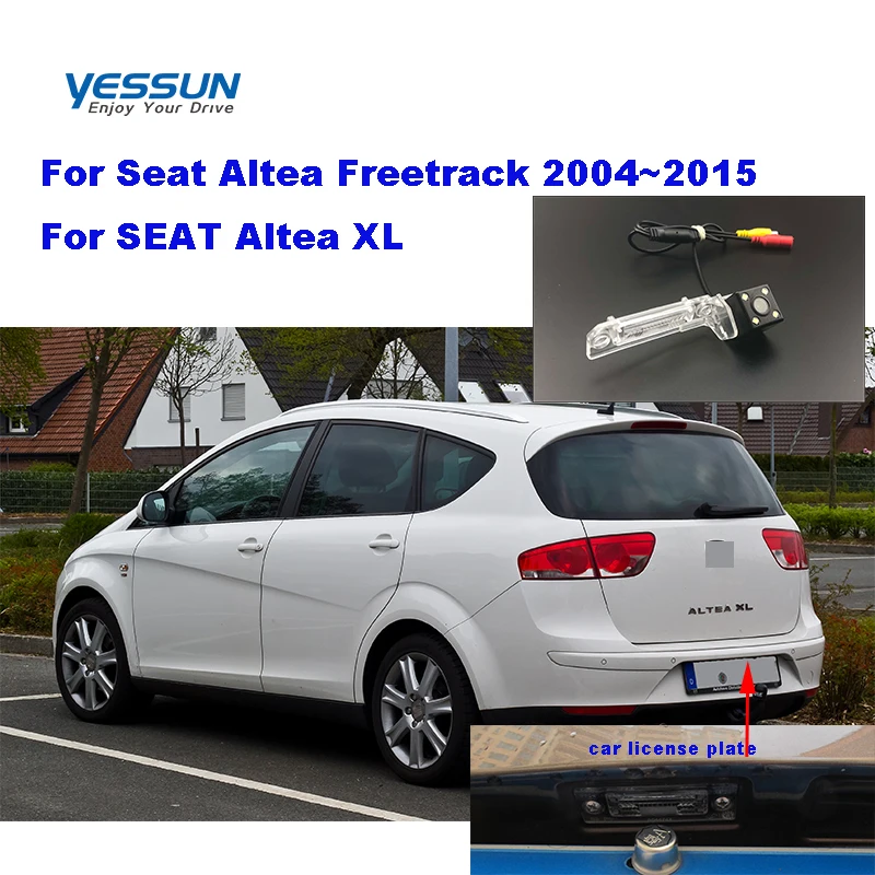 Yessun камера заднего вида номерного знака для сиденья Altea Freetrack 2004 ~ 2015 Seat XL