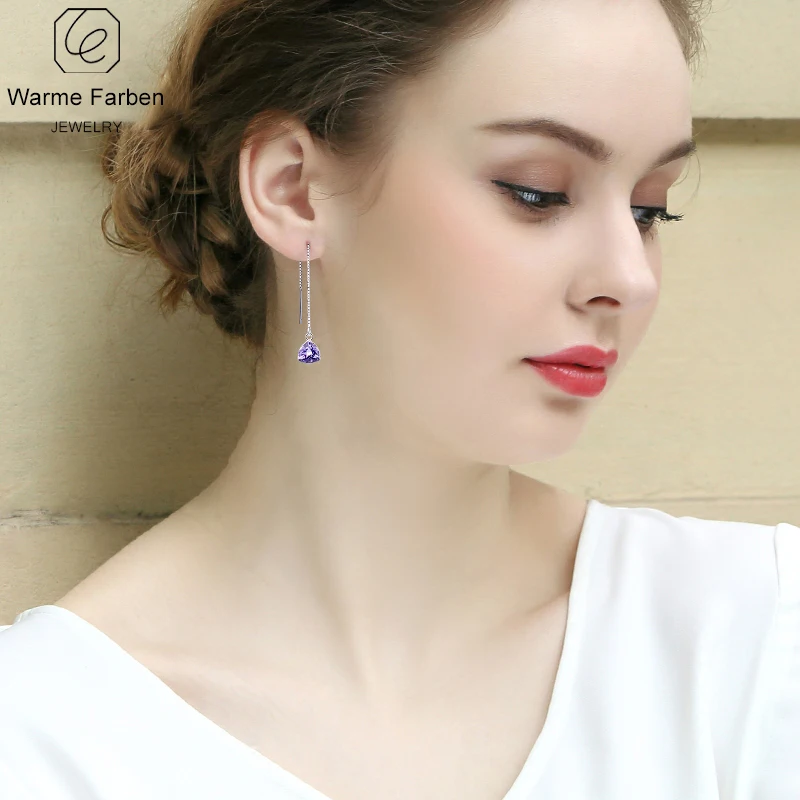 WARME FARBEN 925 серебряная серьга для женщин ювелирные изделия кристалл из Swarovski