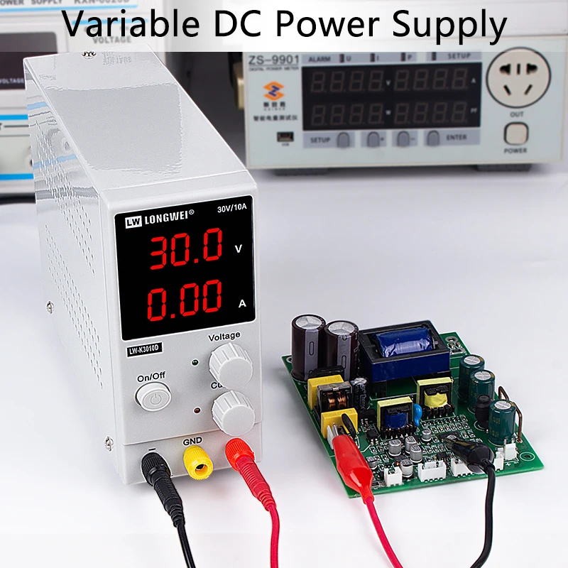 Lw-k3010d 30v 10a DC подсказок Питание Напряжение регуляторы лаборатория Регулируемый 110/220V Источники питания с Тестовые провода
