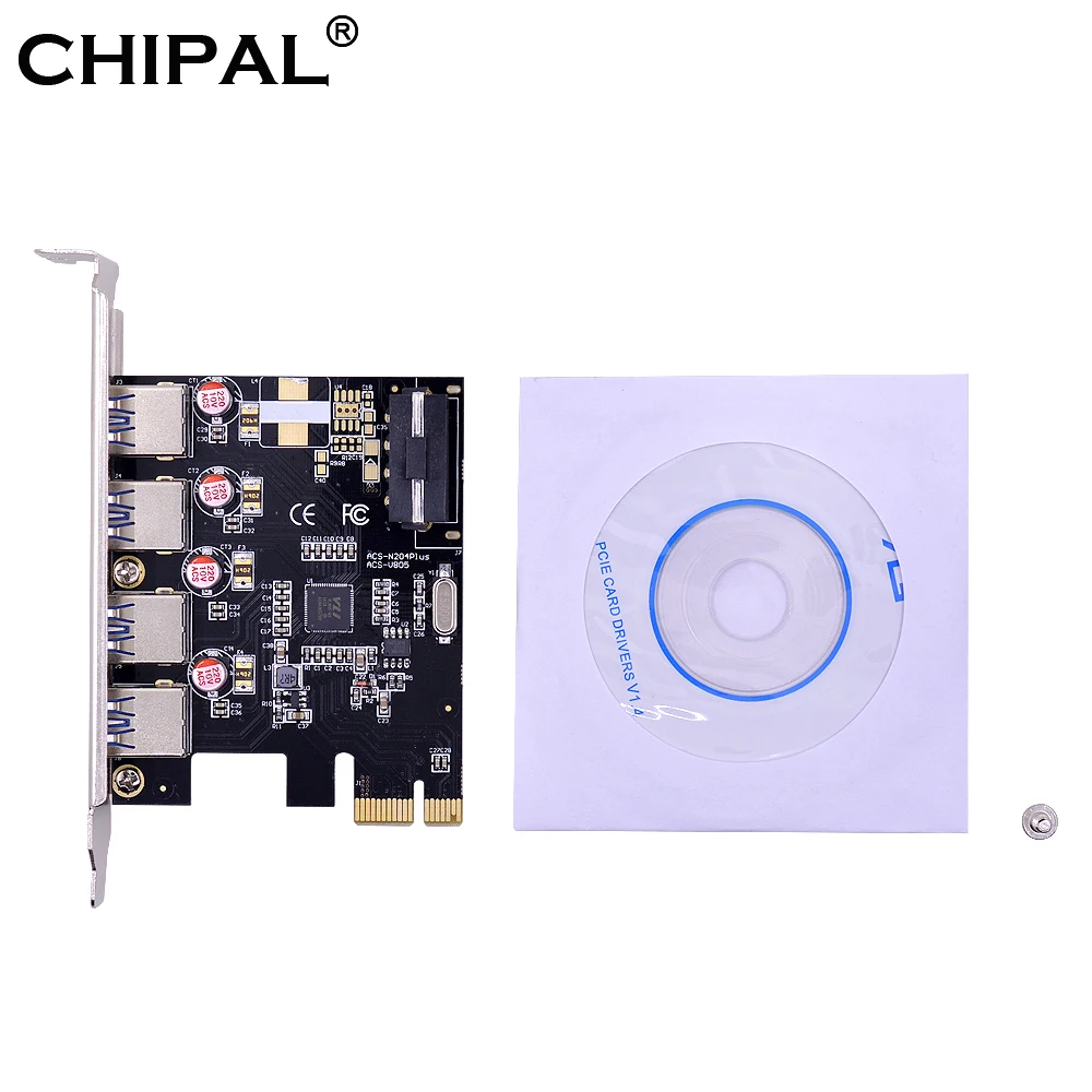 CHIPAL от 1 до 4 USB 3 0 слот мультипликатор концентратор PCIE PCI-E PCI Express Riser Card 1x 16x Горячая