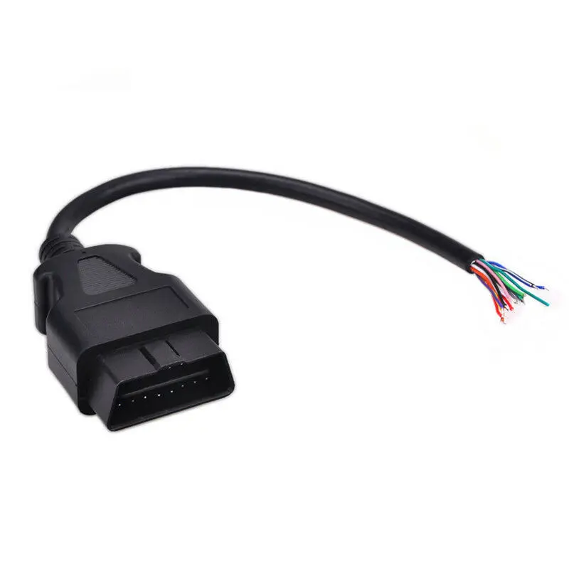 30CM 30 см/1,5 м OBD2 II 16 контактный разъем Разъем расширения, чтобы открыть коммутационным шнуром диагностический кабель OBD 2 кабель удлинитель ядро - Цвет: 30CM