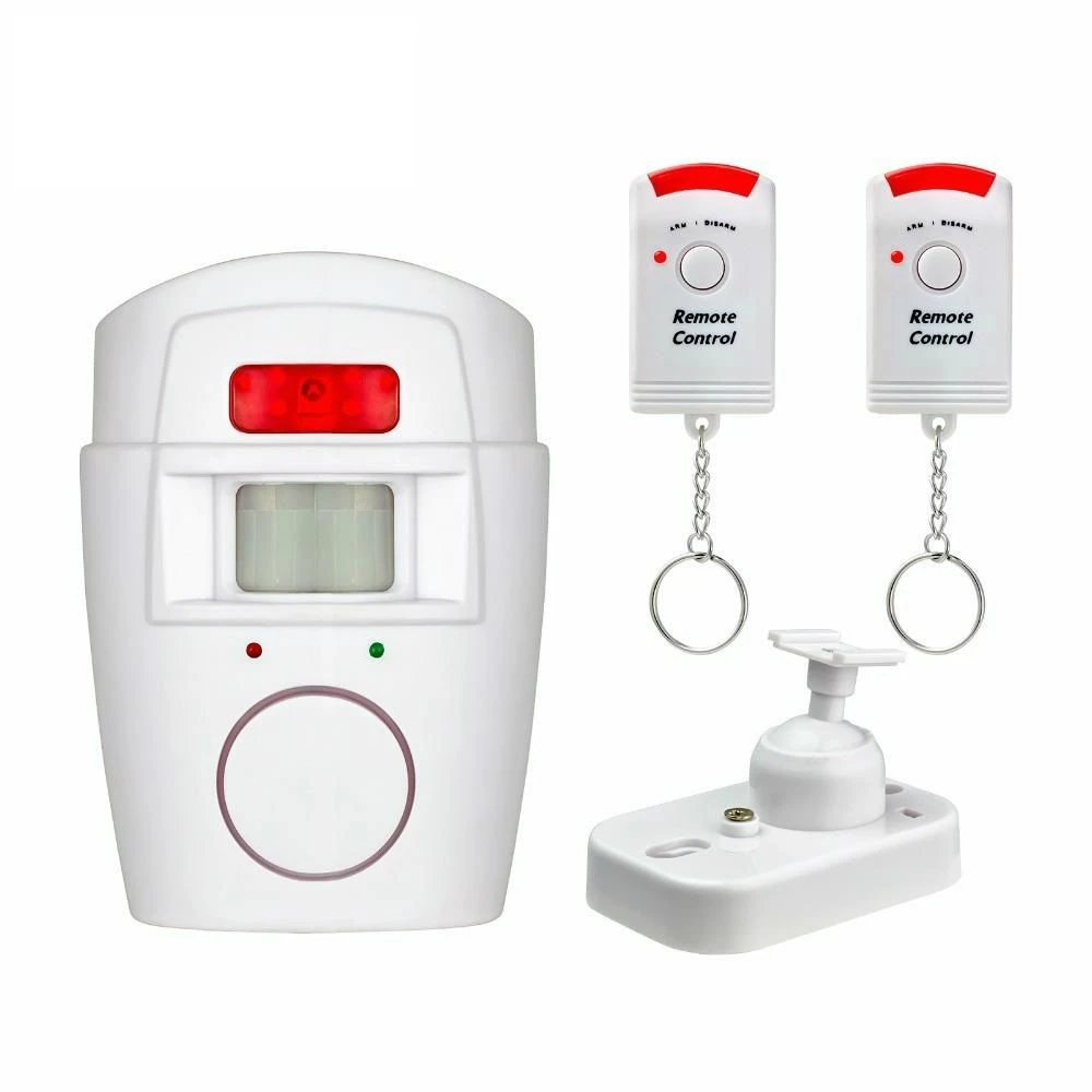 

Mini IR Infrared Motion Sensor Detector Wireless Remote Controlled Alarm 105dB Loud Siren For Home Security Anti-Theft