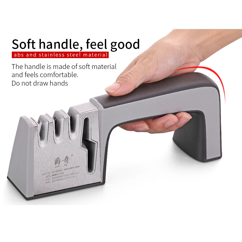 

JueQi Knife Sharpener Tool Dull Knives Quickly for Straight and Serrated Knives Manual Knife Sharpens