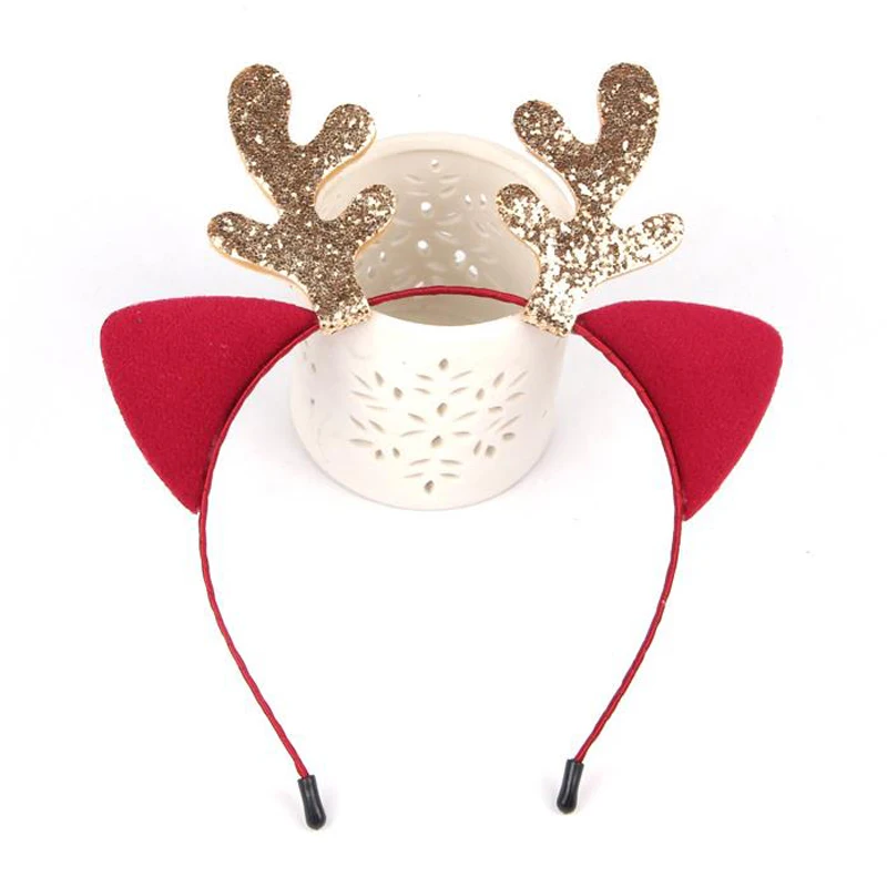 Новинка Детский головной убор Рождественская повязка на рога Повязка голову с