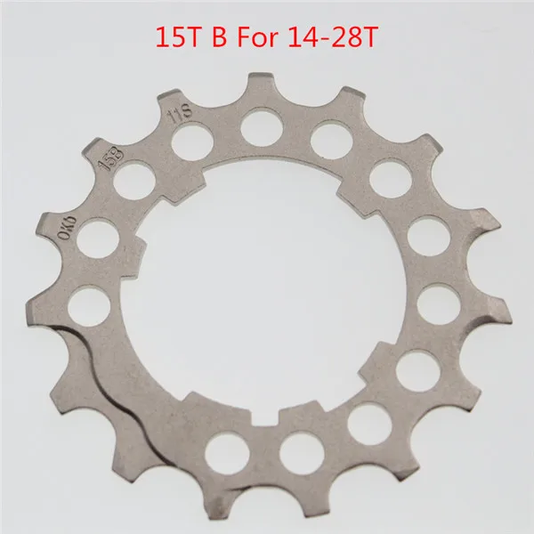 15T B for 14-28t Shimano Ultegra 6800 кассета Звездочка CS-6800 R8000 5800 11 скоростей маховик запчасти замок Кольцо Звездочка колеса - Цвет: 15T B for 14-28t