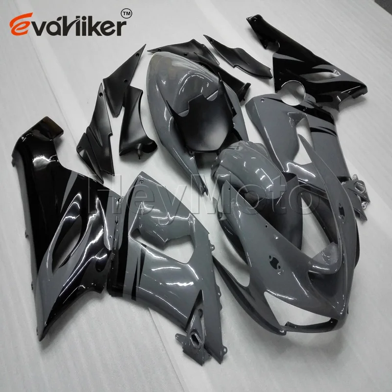 Обтекатель для мотоцикла ZX6R 2005 2006 серый ZX 6R 05 06 комплект кузова из АБС пластика