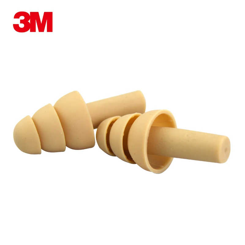 3M DC-01-002 Waterproof earplugs Christmas tree design 3 compartment Swimming Anti-noise 25db ear protector | Безопасность и