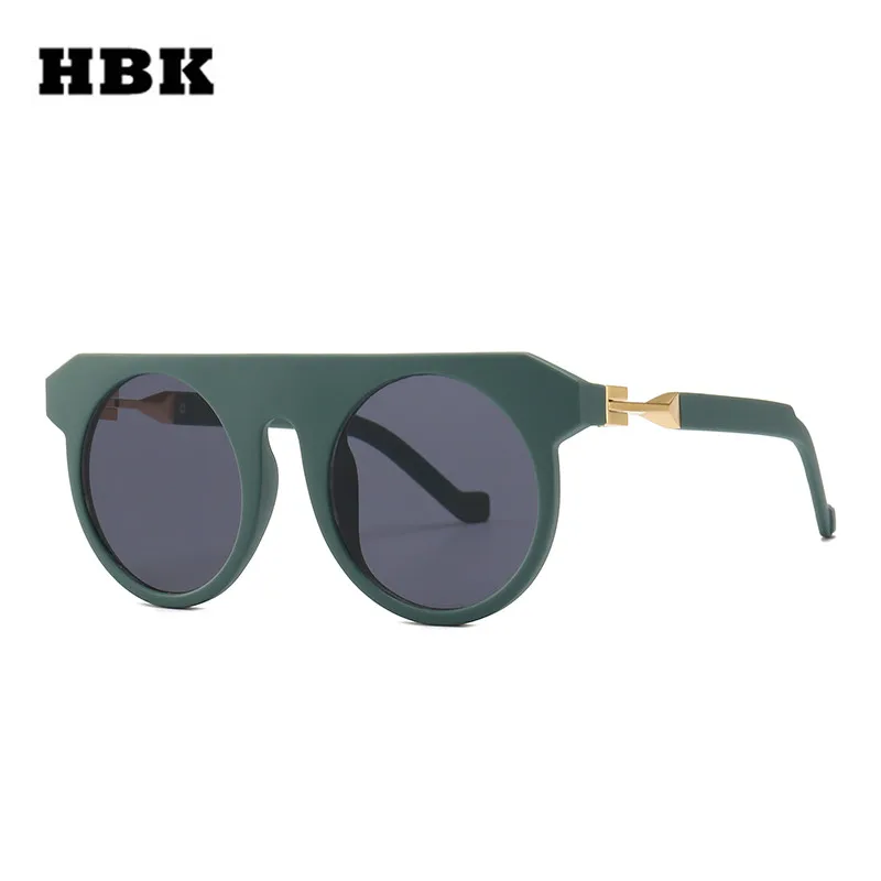 HBK мужские модные круглые солнцезащитные очки новинка 2019 популярные солнечные