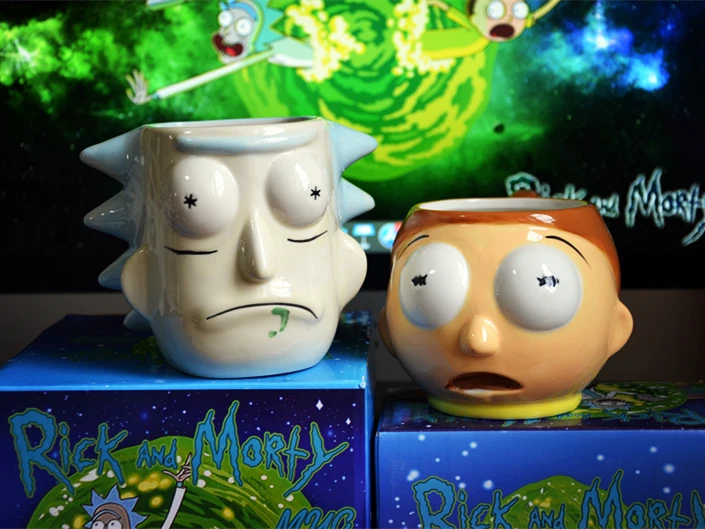 Рик и Морти 3D 700 мл большая чашка кружка