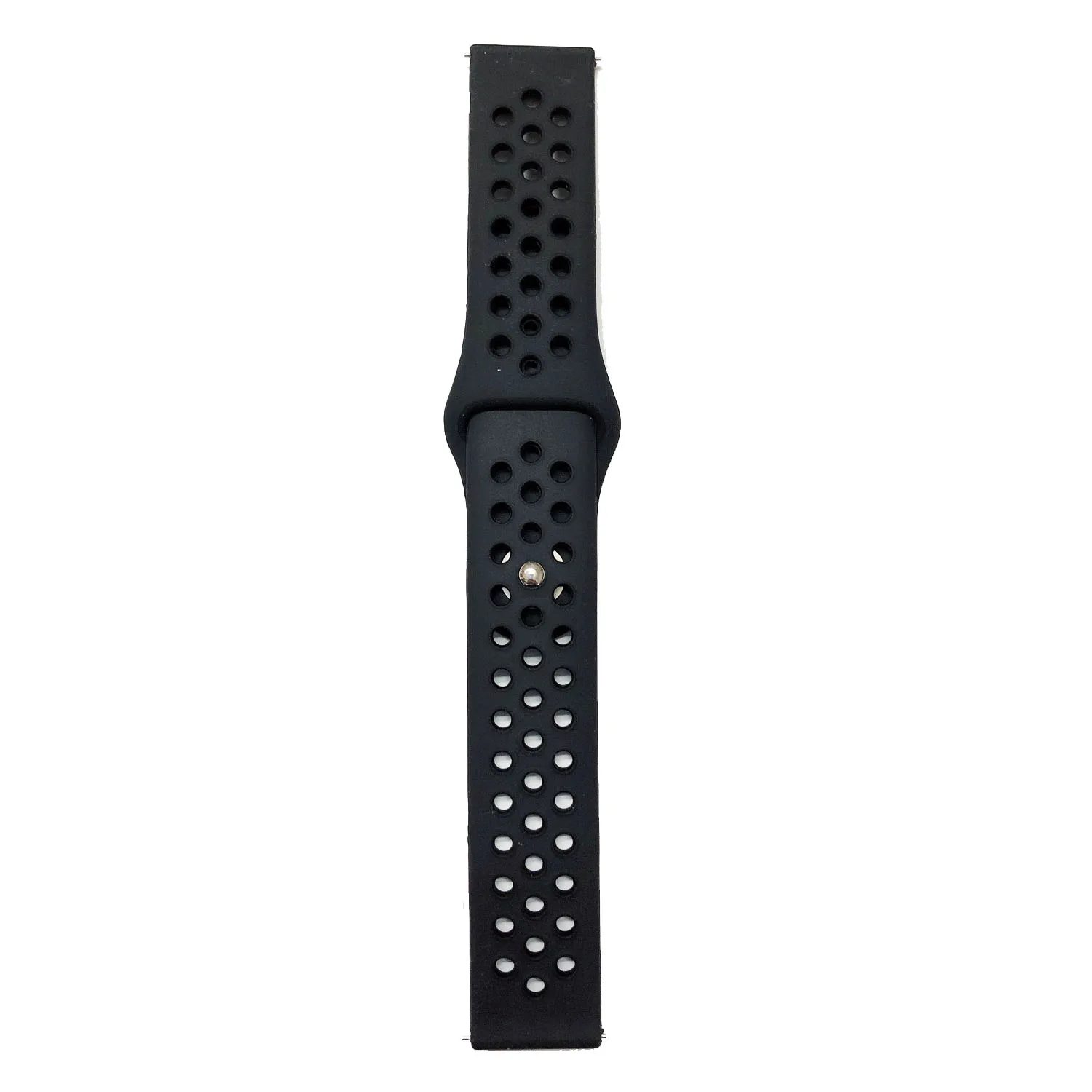 Black 20 мм/22 мм силиконовым ремешком для samsung Galaxy Watch 46 мм 42 мм длина браслета Шестерни S3 S2 Спорт Frontier классический ремешок для наручных часов для huawei часы GT - Цвет ремешка: Black