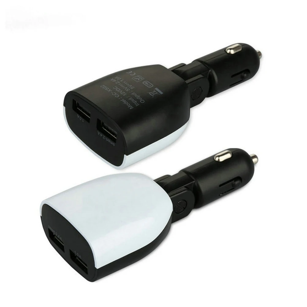 Автомобильное зарядное устройство с двумя Usb разъемами 3 4 А светодиодный
