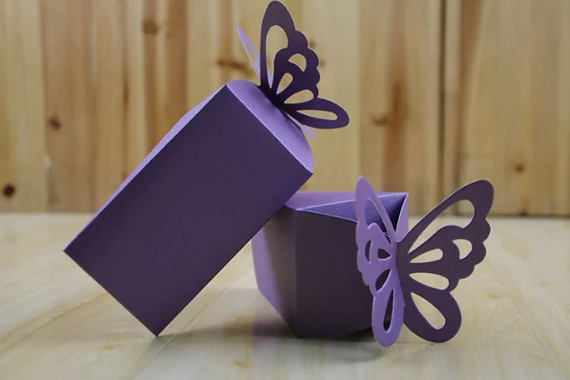 100 шт. (10 тортов) белые/розовые/фиолетовые/бежевые/красные бабочки в стиле торта