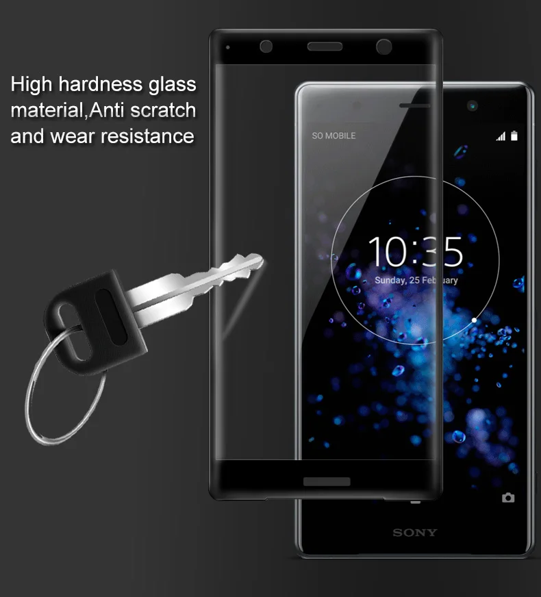 Imak 9H 3D изогнутое полное покрытие закаленное стекло для Sony Xperia XA1 XA2 Ultra XZ XZ2 Premium XZ1