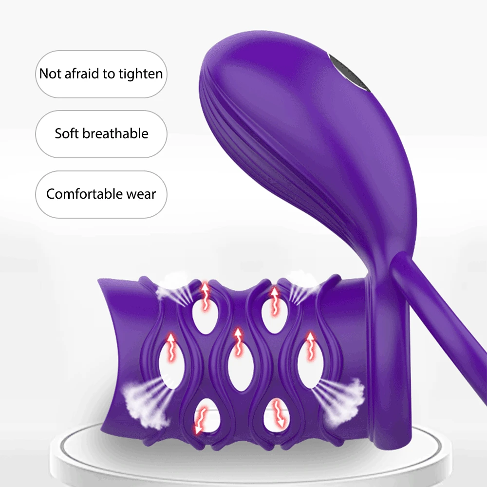 Стимулятор точки G для стимуляции клитора Пояс верности пениса кольцо вибратор