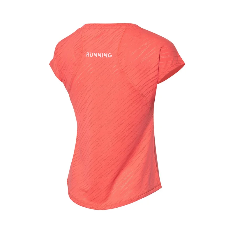 Женская футболка для бега Li-Ning дышащая с коротким рукавом из 91% полиэстера 9%
