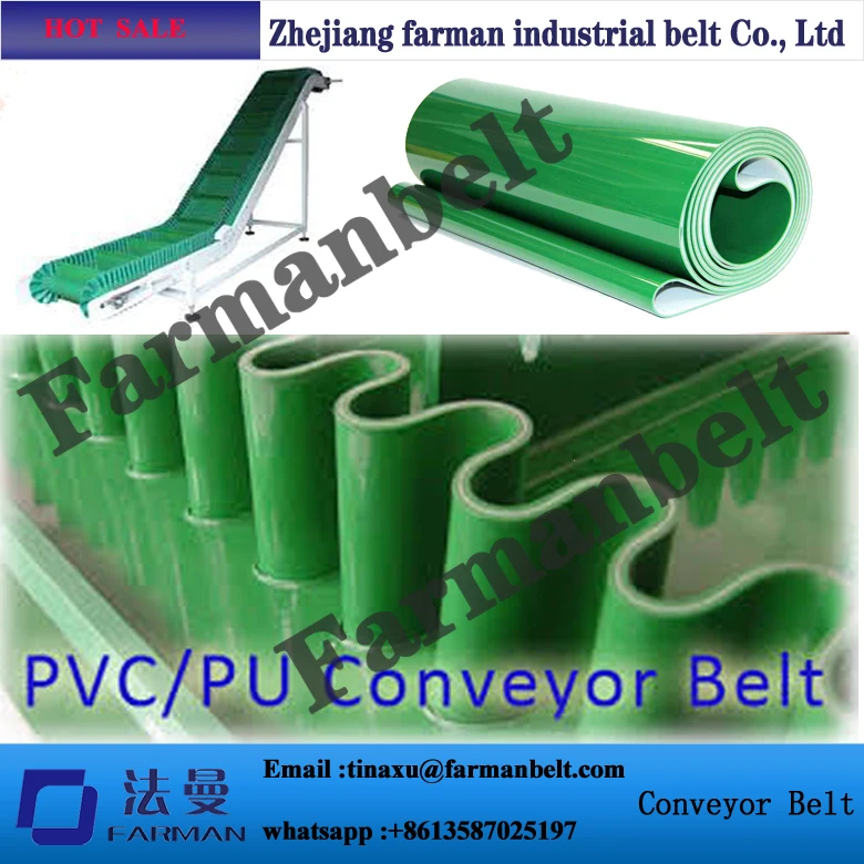 Конвейерная лента из ПВХ/полиуретана для яиц фруктов скоб и юбок | Обустройство
