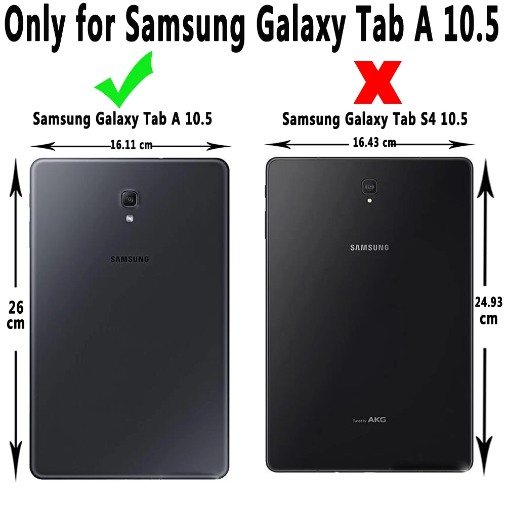 Вращающийся на 360 градусов умный чехол для Samsung Galaxy Tab A/A2 10 5 SM T590/T595 T590 T595