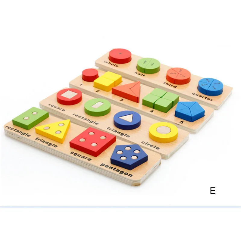 

DIY Wooden Geometric Pairing Model Wood Assemblage Building Blocks Early Learning Educational Toys for Children Kids Best Gift