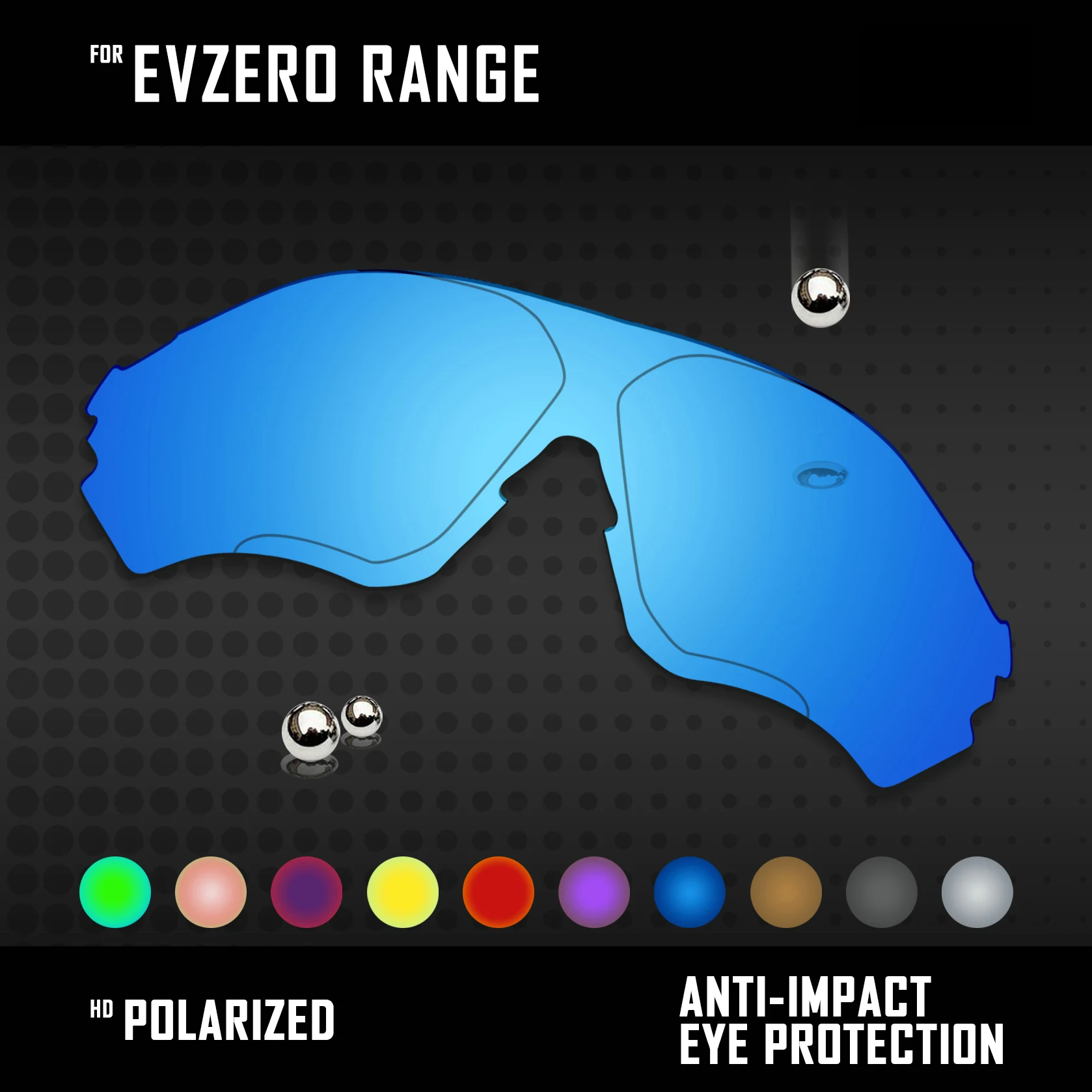 Замена линз OOWLIT для солнцезащитных очков Oakley EVZero Поляризованные разные
