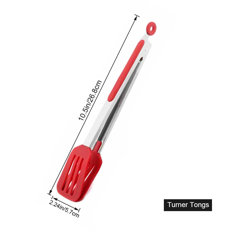 Turner Tongs TEENRA кухонные щипцы для еды, силиконовые щипцы для приготовления пищи, кухонные инструменты, щипцы с зажимом для еды, щипцы для приготовления пищи, кухонная утварь - Цвет: Turner Tongs
