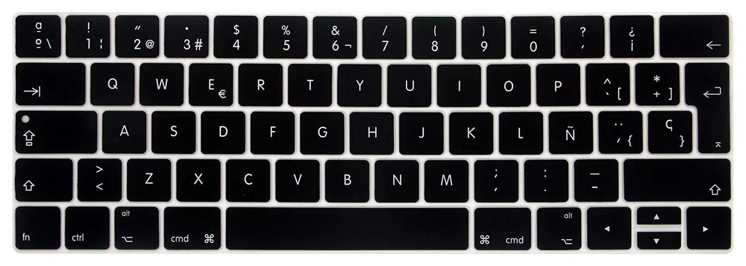 Euro version Для Macbook Pro 13 15 A1706 A1989 A1707 A1990 A2159 с сенсорной панелью евро/США испанский силиконовый чехол для клавиатуры защита кожи - Цвет: Euro version