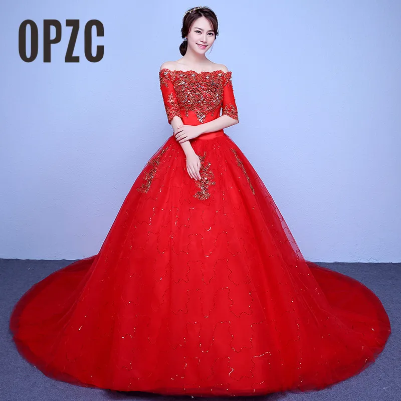 Настоящее фото роскошное свадебное платье с длинным шлейфом 2020 винтажное