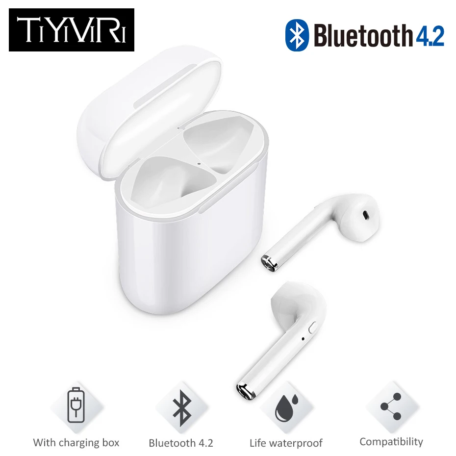 TiYiViRi i9 Tws наушники Bluetooth Беспроводной гарнитура стерео с зарядным устройством