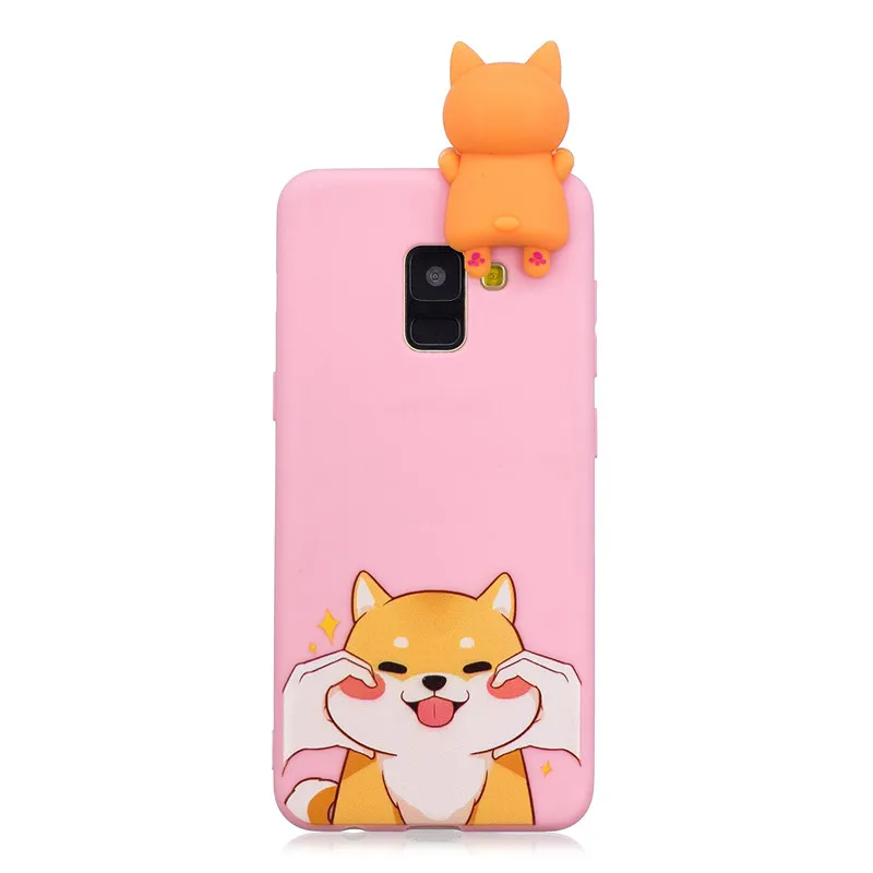 Для samsung Galaxy A6 A8 2018 PU кожаный флип чехол для Coque плюс + крышка 3D кукла игрушечные